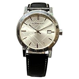 Burberry City Date Edelstahl-Uhr Silber