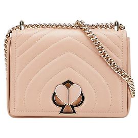 Bolsa de ombro em couro de cordeiro Nicola Amelia da Kate Spade Bege