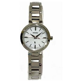 Seiko Lukia Edelstahl-Uhr Weiß
