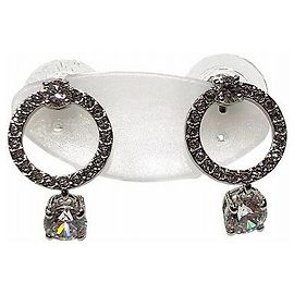 Pendientes de aro Swarovski Plata