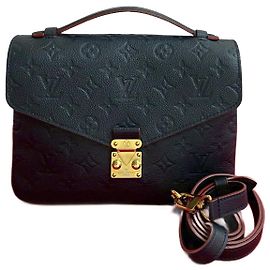 Bolsa 2 em 1 Pochette Metis Monogram Empreinte Louis Vuitton Azul Outro