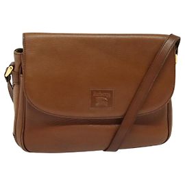 Autre Marque Borsa a Spalla Burberrys in Pelle Marrone Oro Auth ep10453 Marrone D'oro