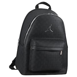 Autre Marque JORDAN Backpack Polyester Black Silver Auth am9000 Black Silvery