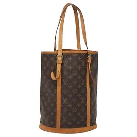 LOUIS VUITTON Bolsa de Ombro Monogram Bucket GM M42236 LV Auth 135034 Monograma