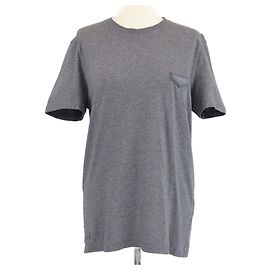 Camiseta de algodón gris oscuro con logo parcheado Givenchy Gris antracita