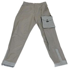 Christian Dior Calças cargo em nylon misto verde exército Dior Homme Outro