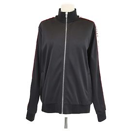 Schwarze Jersey-Logo-Tape-Polyester-Front-Zip-Jacke von Givenchy Schwarz