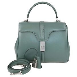Céline Sac à main Celine Classique 16 en cuir céladon petit modèle Autre
