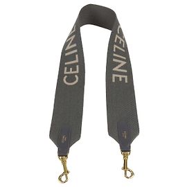 Céline Alça de ombro em jacquard cinza Celine Cinza