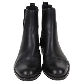 Botines Chelsea de cuero negro Louis Vuitton Negro
