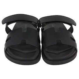 Sandali Chypre in pelle nera Hermès Nero