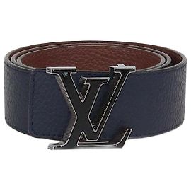 Ceinture réversible LV Tilt 40MM en cuir noir/marron Louis Vuitton Marron Noir