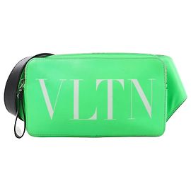 Bolsa de cinto de couro VLTN da Valentino Garavani em verde Verde
