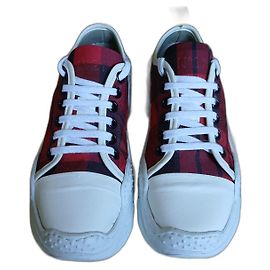 No 21 Tanta Leinensneaker Rot Weiß Rot