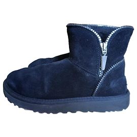 Ugg Cremallera Negro