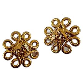 Orecchini maxi dorati Yves Saint Laurent D'oro