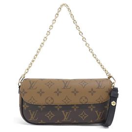 Louis Vuitton Ivy Monogram 2way Shoulder Bag Brown Golden