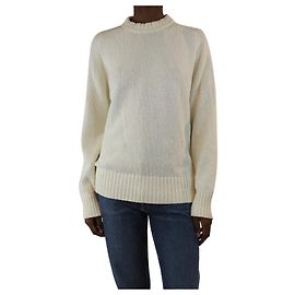 Autre Marque Pull en tricot éponge blanc - taille XS Blanc