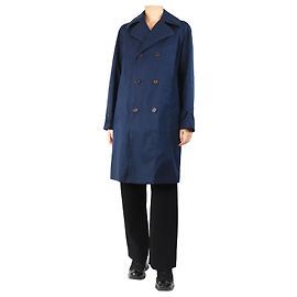 Ralph Lauren Marineblauer Trenchcoat mit Gürtel - Größe M Blau