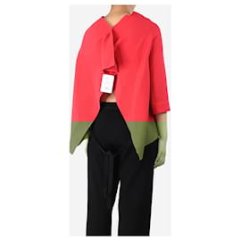 Roland Mouret-Pink crepe blouse - size UK 10-Pink