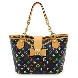 Borsa tote Annie GM Monogram Multicolore Louis Vuitton Nero
