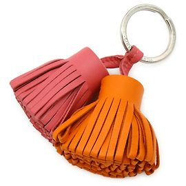 Hermès Hermes Carmen Unodos Key Ring Pink Orange