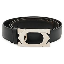 Ceinture réversible à boucle Double C de Cartier Noir Marron foncé