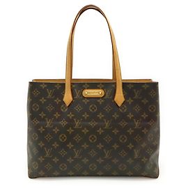 Sac à main Wilshire MM Monogram Louis Vuitton Marron
