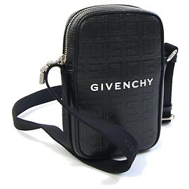 Schultertasche aus schwarzem Leder von Givenchy Schwarz