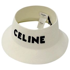 Céline Celine Women's Crownless Hat White