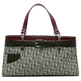 Dior-Dior Red Diorissimo Trotter Canvas Horizontal Tote-Red