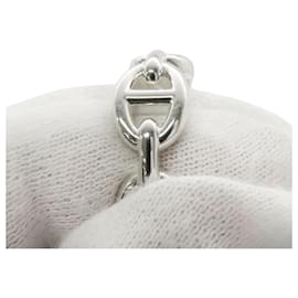Hermès-Bague Enchaînée Chaine d'Ancre en Argent Sterling Hermès-Argenté