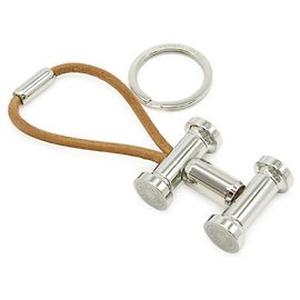Chaveiro/Charm de bolsa H Mobile da Hermès Prata Bege