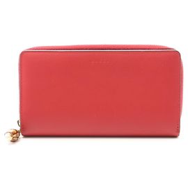 Gucci Bamboo Rundes Langwallet Rot