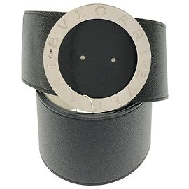 Bulgari Bvlgari Women's Black Standard Belt Black