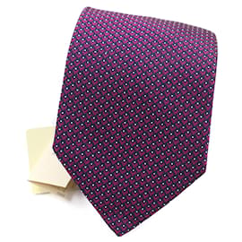 Corbata de seda Hermès Otro Púrpura