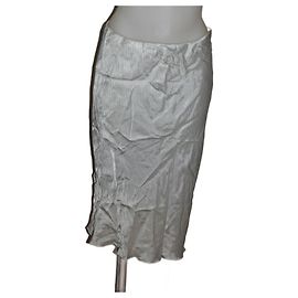 Versace Midi Skirt Grey Viscose Grey
