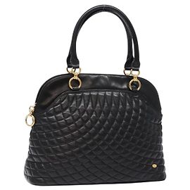 BALLY Borsa a mano in pelle nera e oro Auth yk19321 Nero D'oro