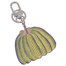 LOUIS VUITTON Porte Cles Pumpkin Charm metal Yellow M01103 LV Auth 140762 Yellow
