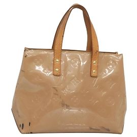 LOUIS VUITTON Sac à main Monogram Vernis Reade PM Noisette M91334 LV Auth 140863 Noisette