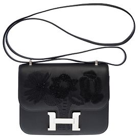 Hermès Borsa HERMES Constance in Pelle Nera - 102896 Nero