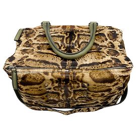 Sac Pandora Large en imprimé animal marron Givenchy Marron