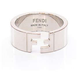 Anel de banda com logo FF da Fendi Outro