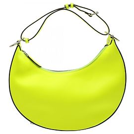 Fendi Women's Green Leather Handbag Green