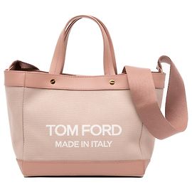 Bolsa T mini de lona marrom Tom Ford Marrom Outro Carne