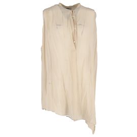 Ärmellose Bluse mit Knöpfen aus nude Seide von Acne Studios Andere