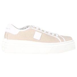 Baskets City Platform Givenchy en toile beige Beige
