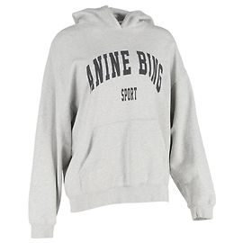 Sudadera de algodón gris con estampado de logo Anine Bing Harvey Gris
