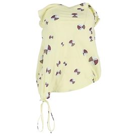 Top sin mangas estampado Marni en algodón amarillo Amarillo