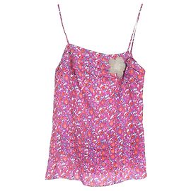 Top sin mangas con estampado floral Joseph en viscosa multicolor Multicolor